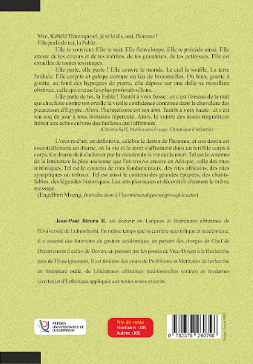 Littératures africaines traditionnelles (orales) et modernes (écrites)